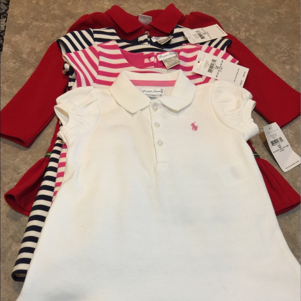 4 Ralph Lauren Little Girls Dresses NWT
